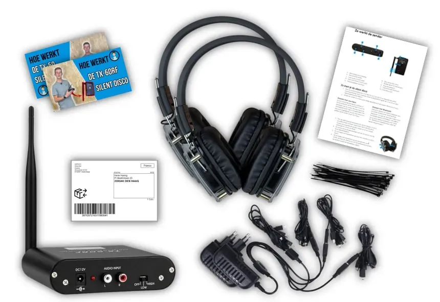 Silent disco set huren
