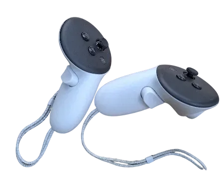 Twee touch-controllers van de VR-bril